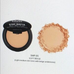 NYX PROFESSIONAL MAKEUP Stay Matte But Not Flat Powder Foundation, Soft Beige